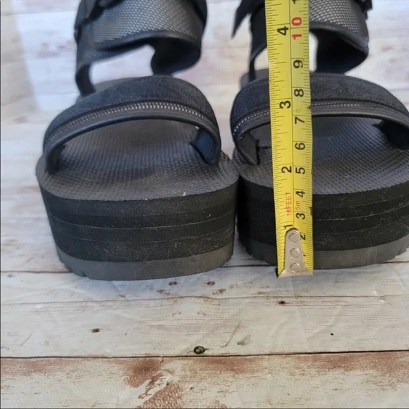 Teva Indio Jewel Black Platform Sandals - Picture 6 of 9